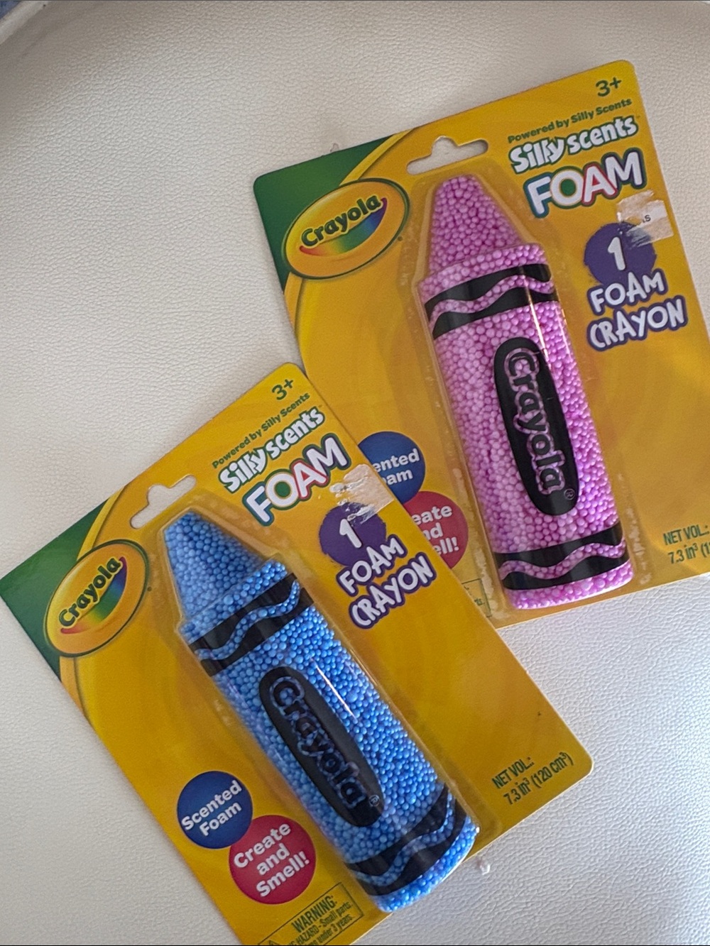 Crayola Silly Scents Foam Crayons - Purple & Blue